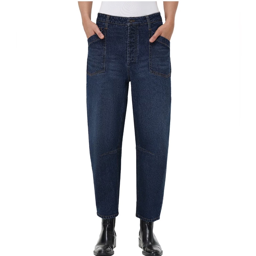 Frye Dark Blue Straight Leg Women's Jeans - Picture 3 of 5
